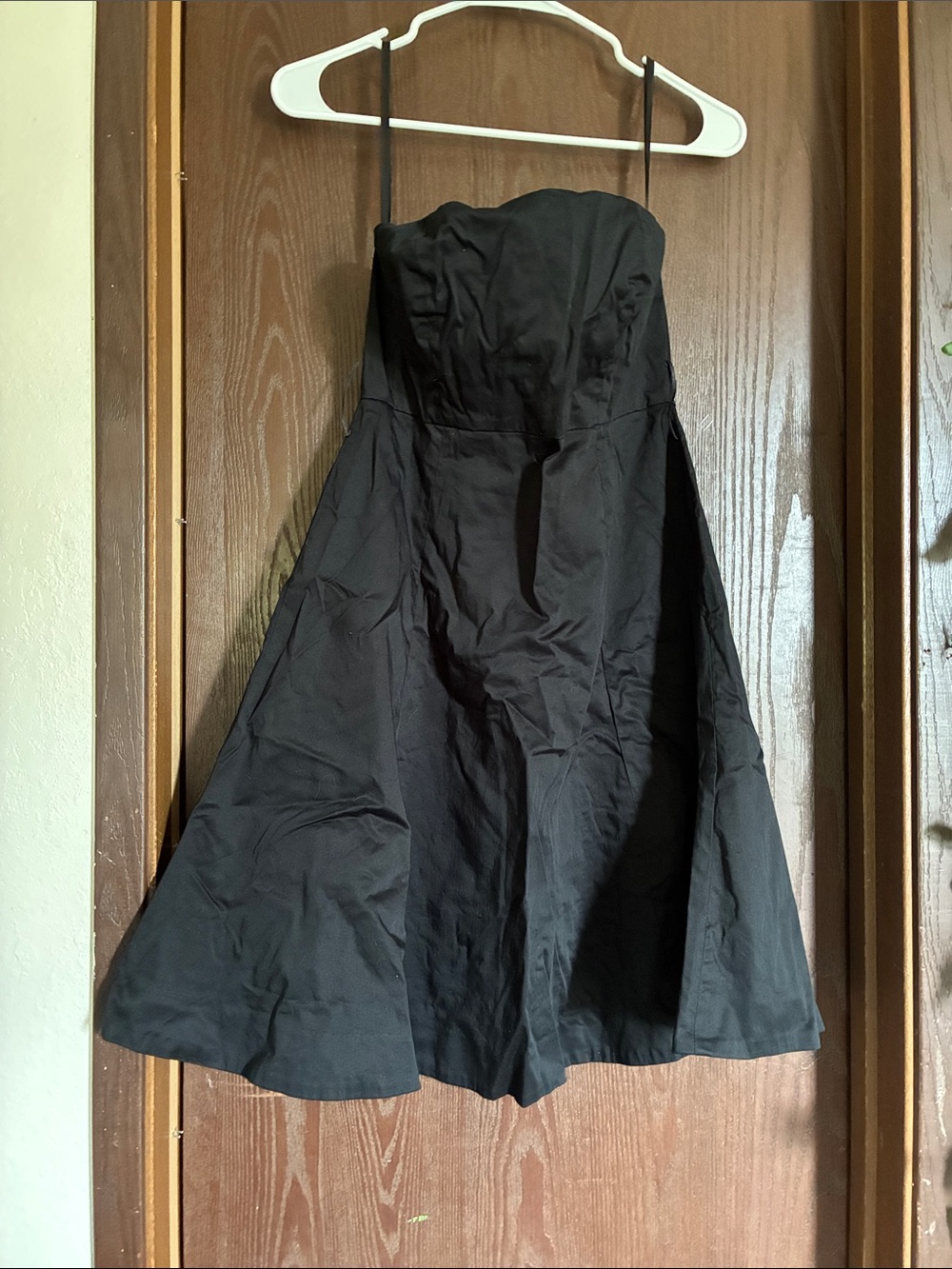 GAP Strapless Black Fit-and-Flare Dress